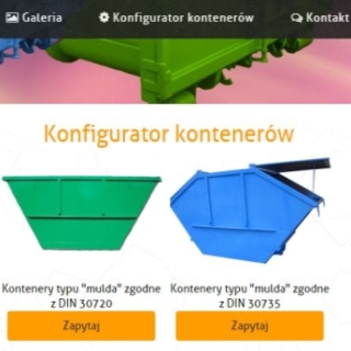 Batteron Container - strona internetowa producenta kontenerów hakowych z Hamburga